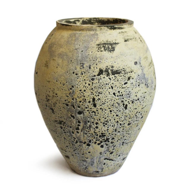 Early 21st Century Sautern Yellow Earth Ware Vintage Pot Planter For Sale - Image 5 of 10