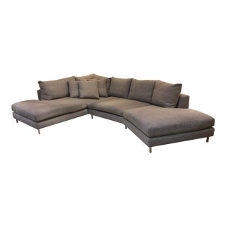 Room & Board Hayes Custom Left-Back Angled Sectional Sofa For Sale