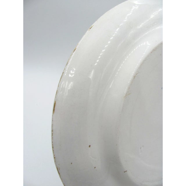 1800s 18" England Beech & Hancock Swan Bank Pottery Vernal Platter For Sale - Image 9 of 13