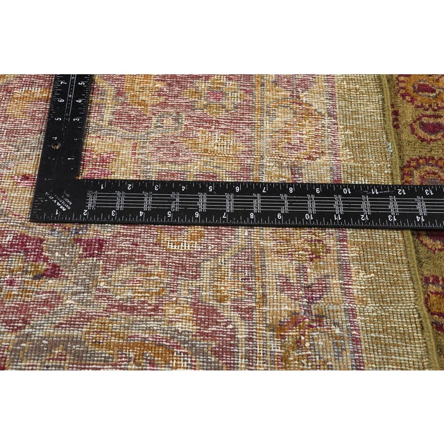 Textile Late 19th Century Indian Agra Rug, 10'02 X 12'06 For Sale - Image 7 of 10