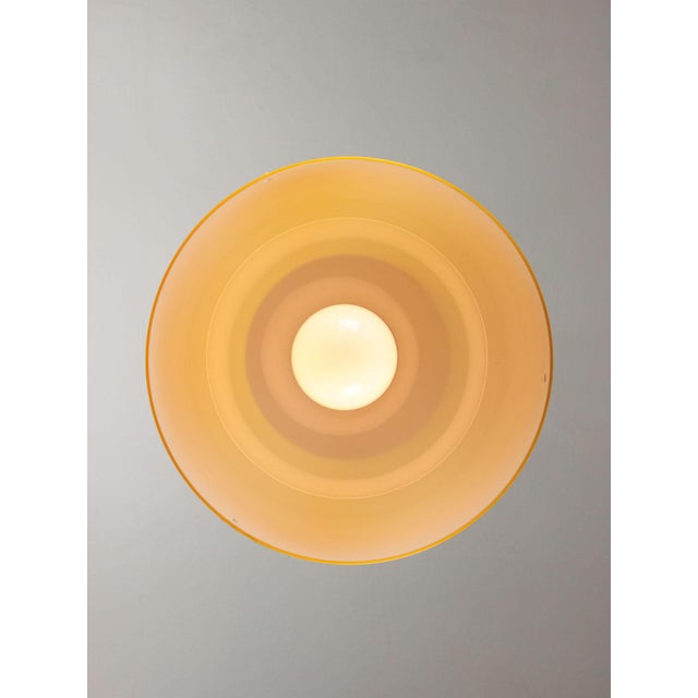 Plastic Space Age Yellow Pendant from Guzzini, 1970s For Sale - Image 7 of 18