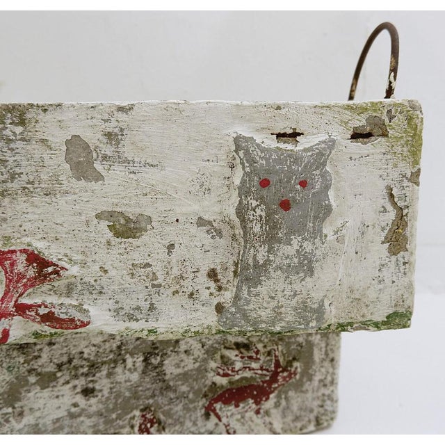 Polychrome Cement Planters from Emile Taugourdeaus Zoological Garden, Set of 4 For Sale - Image 12 of 16