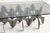 Minimalist Sculptural Coffee Table in Metal and Glass, 1980s For Sale - Image 4 of 18