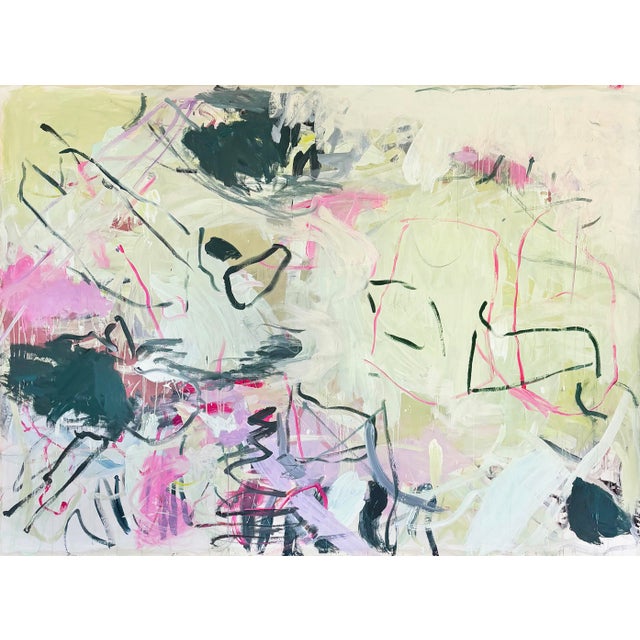 2020s Contemporary Abstract Acrylic and Oil on Canvas "May" by Macha Poynder For Sale - Image 5 of 5