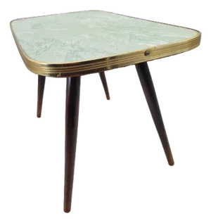 Mid-Century Modern Coffee or Side Table with Laminated Top, 1960s