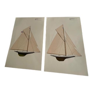 Vintage America Cup Winners, Defender and Shamrock Iii, Pair For Sale