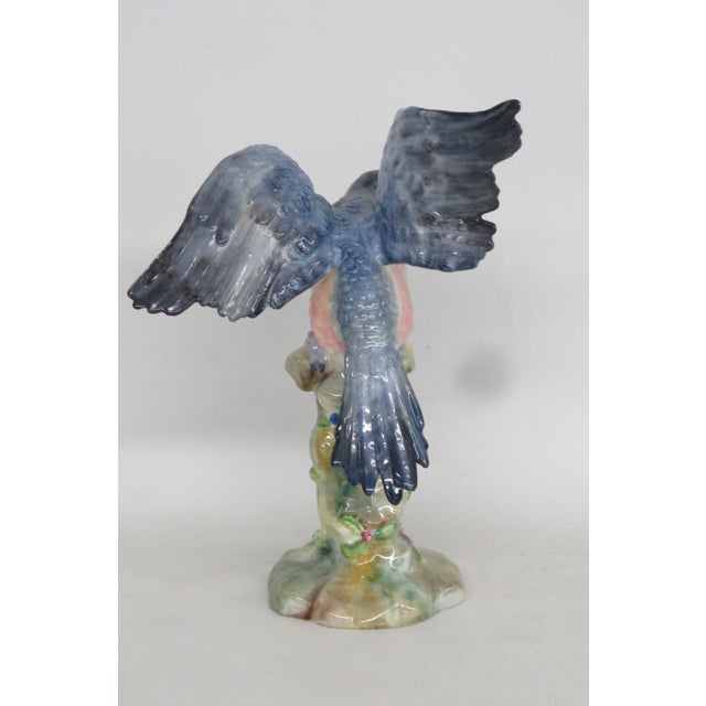 Mid-Century Modern Crown Staffordshire Fine Bone China Bird on Perch Figurine Made in England 5079b For Sale - Image 3 of 18