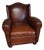 Brown Winged Club Chair For Sale
