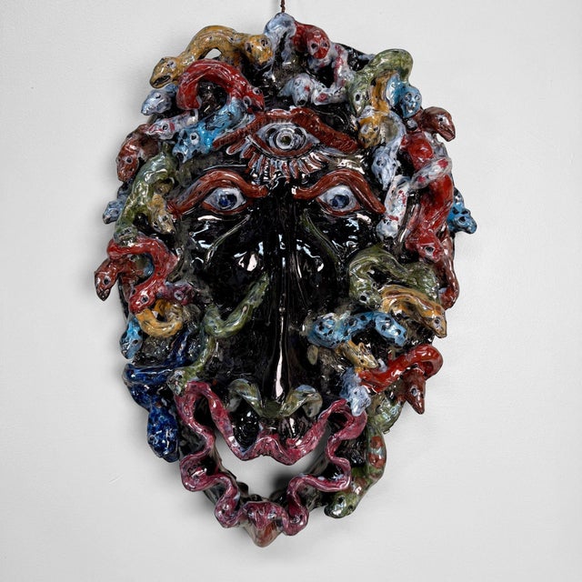 Monumental Cyclops Medusa Apotropaic Mask from Gennaro Condurso, Italy, 2010s For Sale - Image 17 of 17