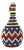 Beaded Glass Bottle With Maasai Geometric Patterns For Sale