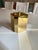 Gold Mid-Century Modern Brass Ice Bucket with Ice Cube Tray and Glass Insert, 1970s For Sale - Image 8 of 10