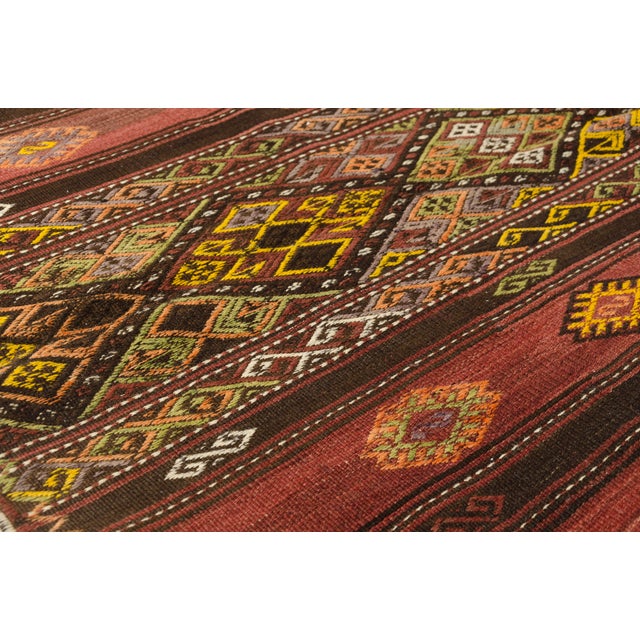 1950s Authentic Flatweave Anatolian Kilim For Sale - Image 6 of 10
