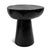 Contemporary Black Lacquer Stump Organic Modern End Table For Sale - Image 3 of 4