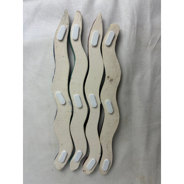 Expandable Trivet Composed of 4 Ceramic Snakes For Sale - Image 4 of 9