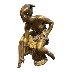 19th Century Viennese Erotic Bronze: Beauty on Flip-open Stool