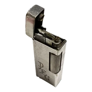 Dunhill London Silver Plate Rollalite Petrol Lighter
