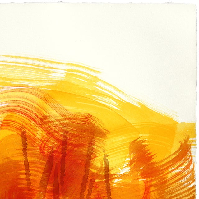 Forest 4 - Original Expressive Forest Ink Artwork on French Linen Paper For Sale - Image 4 of 6
