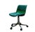 Designed by Osvaldo Borsani for Tecno in the 1970s, this swivel office chair consists of a green plastic shell covered in...