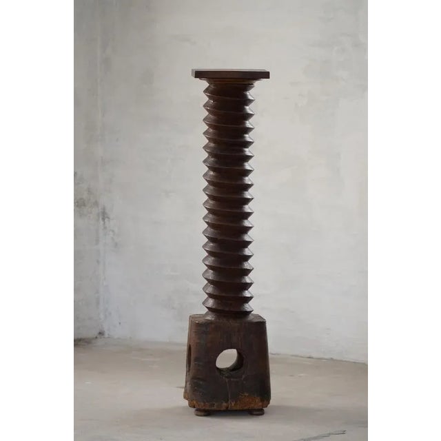 Large 19th Century French Sculptural Wood Wine Press, 1890s For Sale - Image 9 of 18