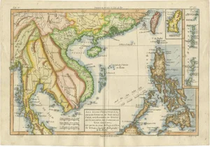 Antique Map of the Philippines by Bonne, 1780