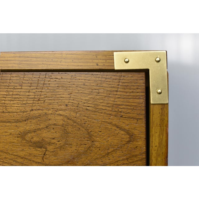 1970s Campaign Nightstand - Single Unit For Sale - Image 9 of 10