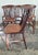 Brown Antique Farmhouse Dining Chairs in Oak, Befos, Set of 6 For Sale - Image 8 of 9