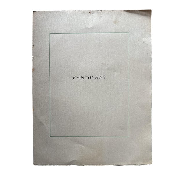 George Barbier Art Deco Pochoir Illustration Fantôches, Dated 1923 For Sale - Image 10 of 12