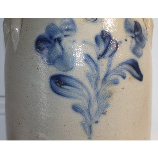 19th Century 19thc Stoneware Table Lamp Crock For Sale - Image 5 of 12