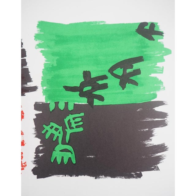 Giuseppe Capogrosi, Caractères en Miroir, Original Lithograph For Sale - Image 5 of 6