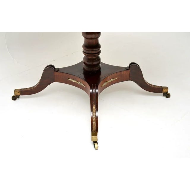 Antique Regency Leather Top Drum Table, 1800s For Sale - Image 11 of 13