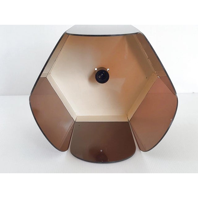 1960s Space Age Pendant Light in Acrylic Glass & Steel, 1960s For Sale - Image 5 of 11