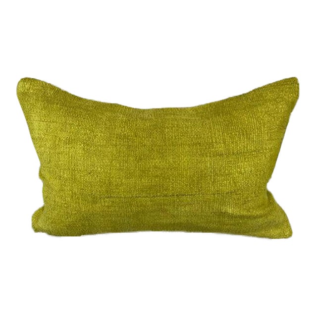16 x 24 Hemp Pillow Turkish Cushion Natural Green Pillow Cushion Cover For Sale