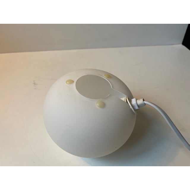 Snowball Opaline Glass Table Lamp From Agneta Sweden For Sale - Image 6 of 9