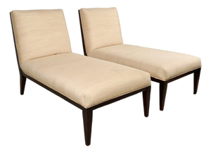 Pair Mid-Century Harvey Probber-Style Chaise Longues
