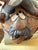 1970s Vintage Mahon Made Stoneware Studio Pottery Cowboy Table Lamp For Sale - Image 5 of 11