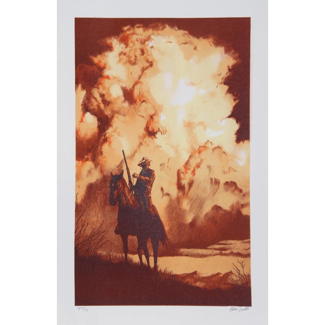 John Duillo, the Lone Rider, Lithograph For Sale