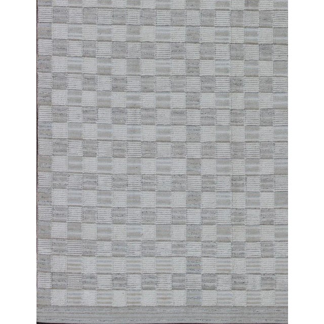 Mid-Century Modern Large Modern Scandinavian Design Rug by Keivan Woven Arts 10'2 X 13'10 For Sale - Image 3 of 6