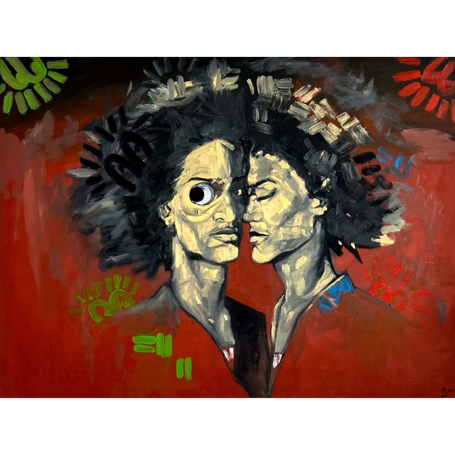 Revisited from a sketch first made in 2018, this painting returns to an earlier image of twin figures and reconsiders it...