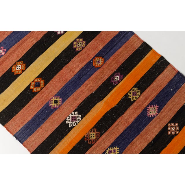 Textile Turkish Antique Vintage Hallway Runner Rug For Sale - Image 7 of 10