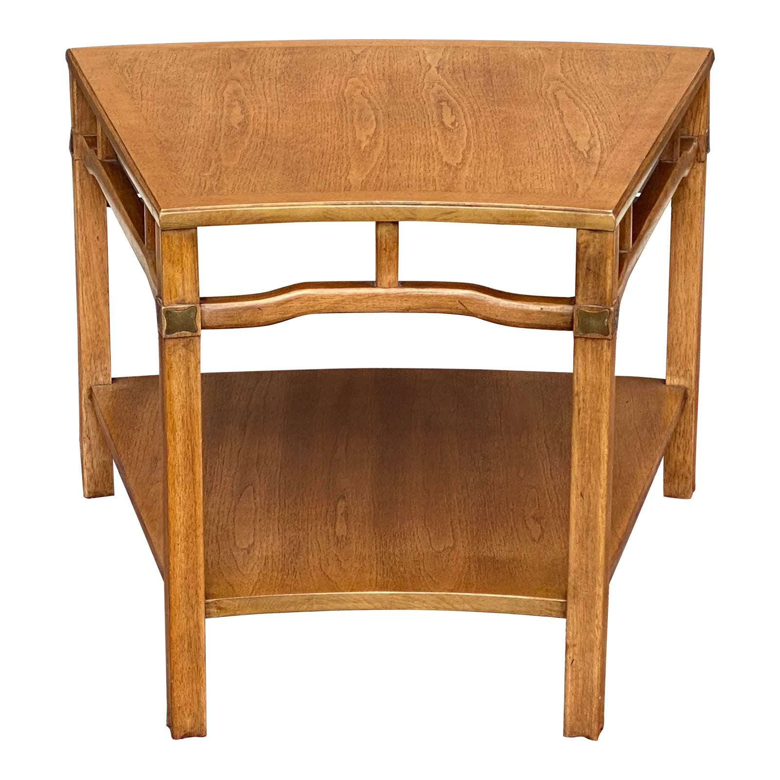 1960's Thomasville Tamerlane Wedge Shaped Side Table Chairish