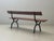 Garden Bench with Delicate Cast Iron Frame and Wooden Slats, 1960s For Sale - Image 13 of 18