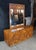 Lane Furniture 1970s Lane Staccato Mid Century Modern 9 Drawer Oak Brutalist Mirrored Dresser Lowboy For Sale - Image 4 of 13