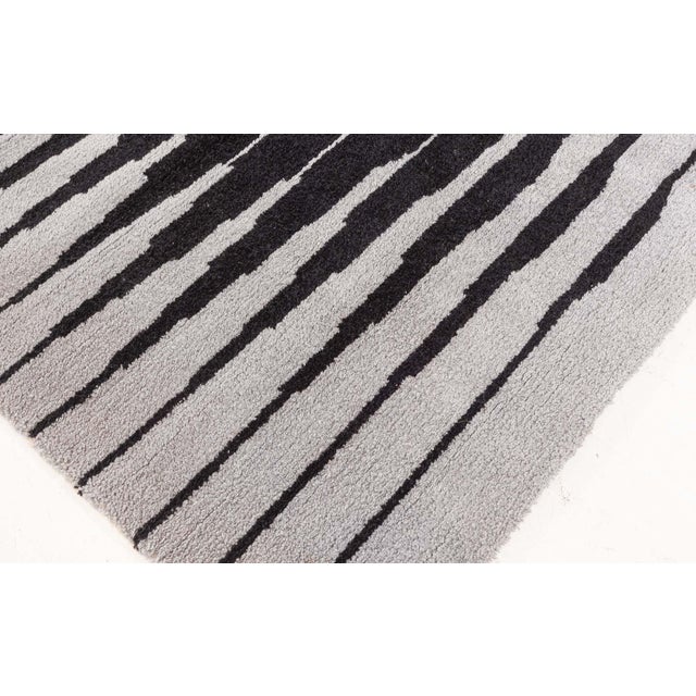 Gray Doris Leslie Blau Vintage Vasarely Rug by Victor Vasarely Capella-4 For Sale - Image 8 of 9
