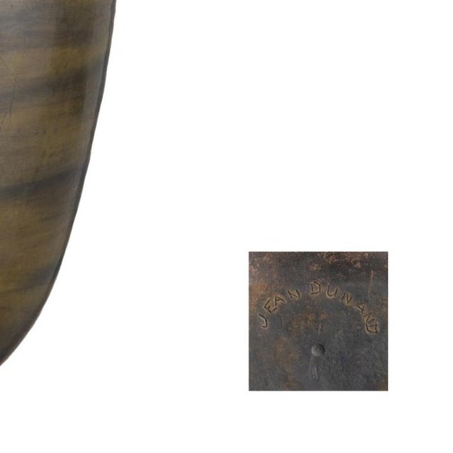 Vintage Metal Vase from Jean Dunand For Sale - Image 5 of 6