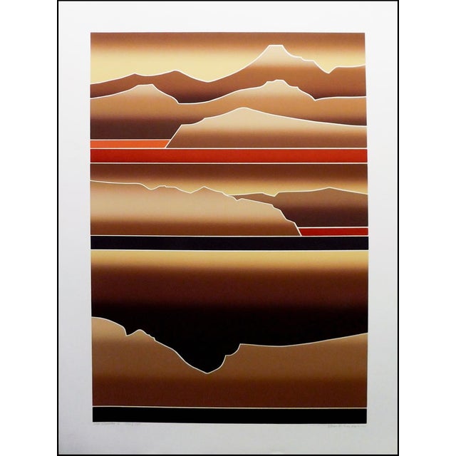 Postmodern 1980s John Martineau "High Country I & II & III" Hand Signed Limited Edition Prints - Set of 3 For Sale - Image 3 of 12