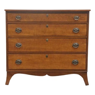Stickley Furniture Solid Cherry Traditional Duncan Phyfe Style 41" Chest For Sale