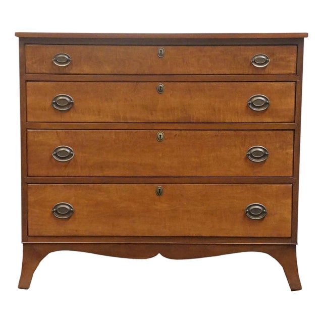 Stickley Furniture Solid Cherry Traditional Duncan Phyfe Style 41" Chest For Sale