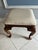 Wood 1980s Vintage Queen Anne Style Sofa Table / Console With Two Stools Set of 3 For Sale - Image 7 of 9