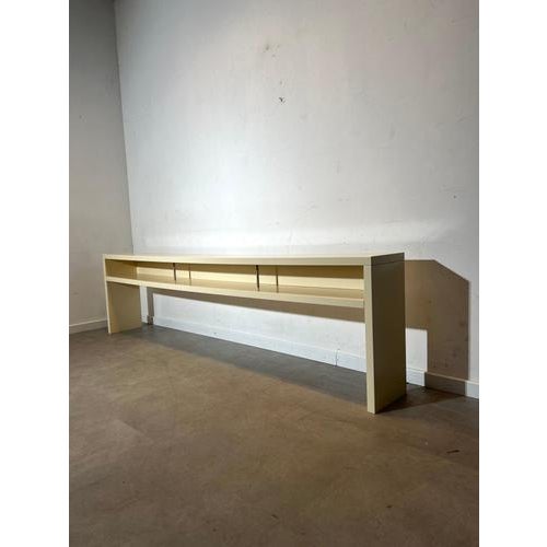 Vintage Cream Console Table For Sale - Image 5 of 7