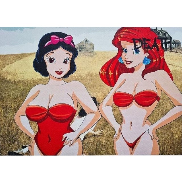 Death Nyc - Snow White & Arielle- Limited Edition With Certificate Paper: Fine art 300 gsm paper. Numbered from the...